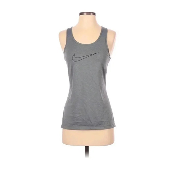 Nike Tops - WOMENS NIKE DRI FIT RACERBACK GREY TANK SIZE MEDIUM